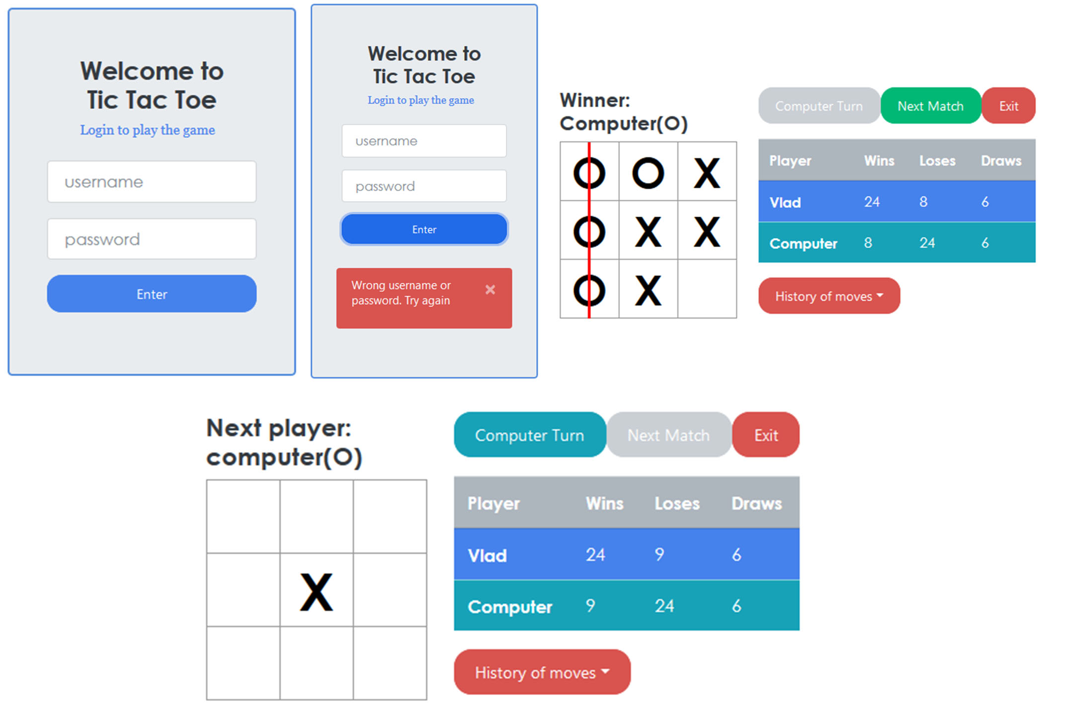 tic tac toe game