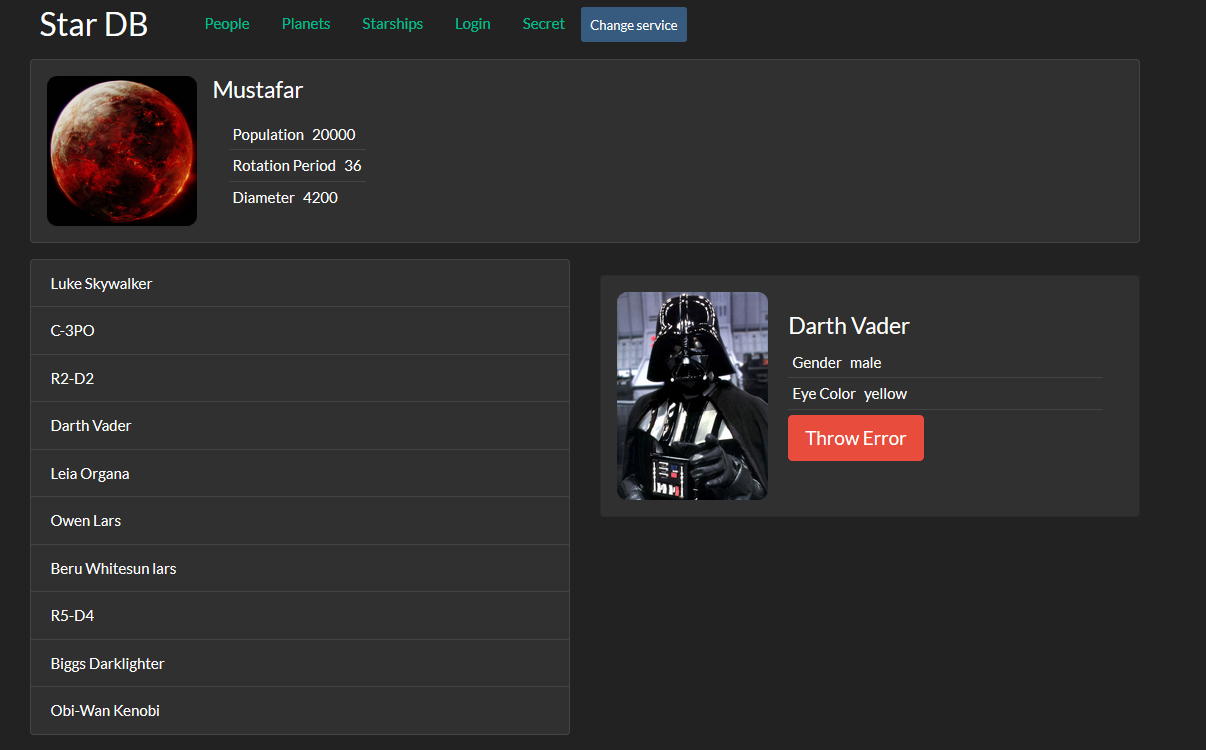 star-wars-db screenshot